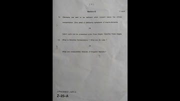 11th class Botany and Zoology question paper 2022 / Jk Bose