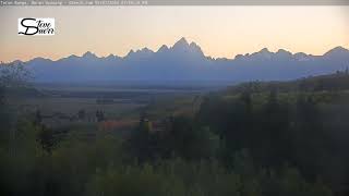 Teton Time Lapse of sunset viewed from Buffalo Valley on September 21 2024