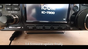 ICOM IC-7300..1.4 firmware update,,,finely 🙃,quick look