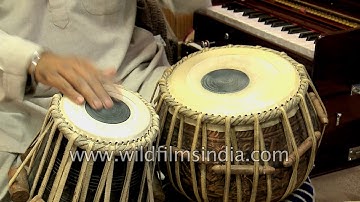 Indian percussion instrument from India - Tabla playing Keharwa Taal