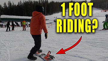 Snowboard 1 Footed Beginner Guide | Lift lines, Chair lift and More