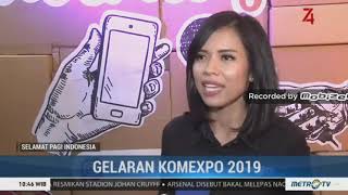 Nadia Atmaji Jurnalis Metro TV Mengajar Jurnalis Cilik di Komexpo Kemenkominfo