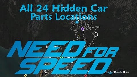 Need For Speed 2015-All 24 Hidden Car Parts Locations-NEW-