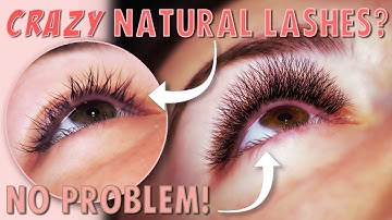 Create Uniformity/Direction Eyelash Extensions - Crazy Lashes: No Problem