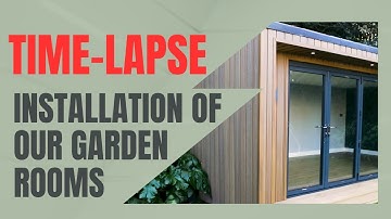 Time-Lapse Transformation: Building a Garden Room with Great Garden Rooms Ltd | Ground Screw Base