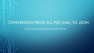 Conversion from SCL file to JSON with Python