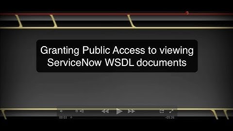 Accessing a ServiceNow WSDL without Authentication