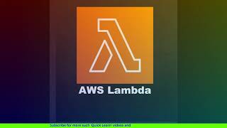 What is AWS Lambda - Quick learn in a minute(wide)