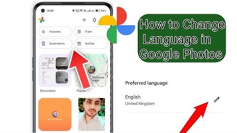 How to Change Language in Google Photos App | Memories Language Change Problem