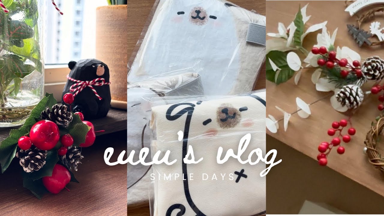 Unemployment Days: Packing Orders for Tote Bags, Helping out at Qi-Cha, Christmas Decorations