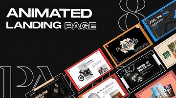 8 Animated landing page Design using html css & javascript | gsap and animejs animation