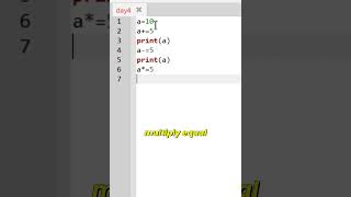Learn Assignment Operators in Python! #programming #pythonforbeginners #codeblast