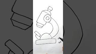 Microscope 🔬 drawing 😀📸 #drawing #trend #microscope