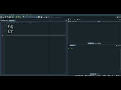 Python program to add two matrices