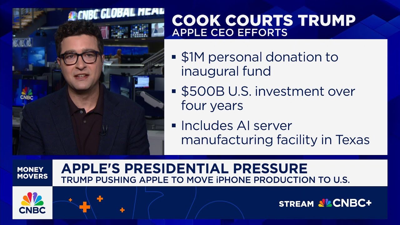 Trump pushes Apple to move iPhone production to the U.S.