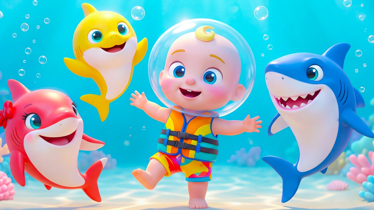 Tiburón bebé (Baby Shark) 🎶 Baila con la Familia Tiburón 🦈 | Canciones Infantiles | Toota en español