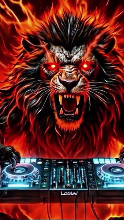 🔥 DJ Fire Lion | Epic DJ Visual | EDM Party Background