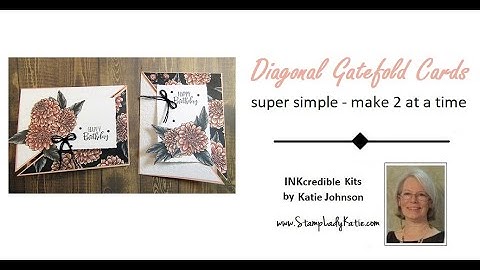 Diagonal Gatefold Card