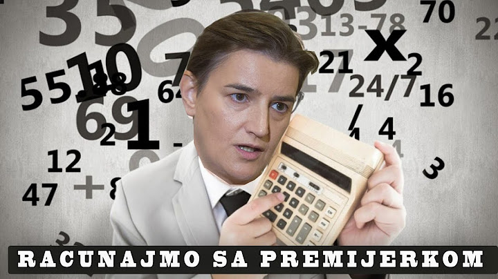 Ana Brnabić i komplikovana računica xD