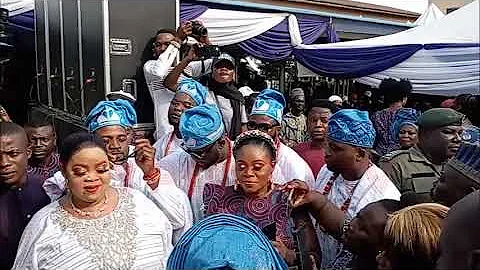 At The After Burial Party Of HRM Oba Bashiru Oloruntoyin, The Oloworo Of Oworo Kingdom