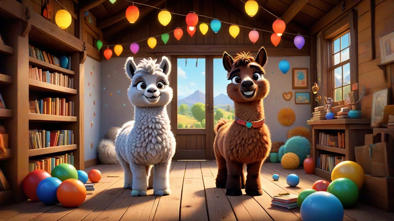 Six Fluffy Llamas Read and Rhyme | Reading & Rhyming Song for Kids | Preschool Learning &  Rhymes