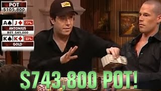 Celebrity INSANE Luck and Massive Pot, Jamie Gold And Patrik Antonius Run It Three Times Profile