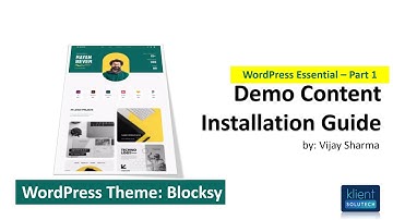 WordPress Tutorial - Install Theme & Demo Content | Step-by-Step Guide (Hindi) - Part -1