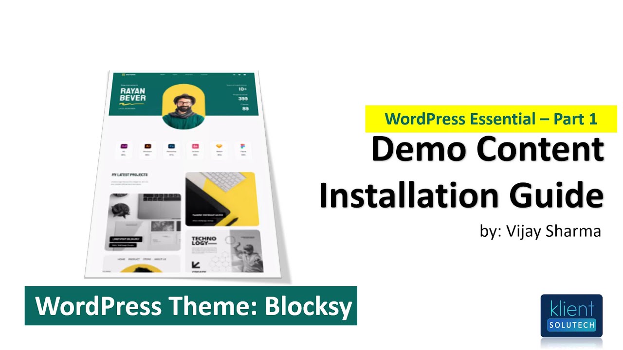 WordPress Tutorial - Install Theme & Demo Content | Step-by-Step Guide ...