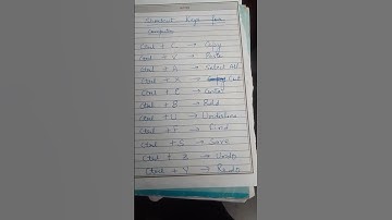 Mostly used computer shortcut keys #shots #viralshots #education