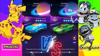 Let's Dance With Beat Racing Gaming Music Tiles Hop EDM Rush  -  Pikachu vs Crazy Frog screenshot 5