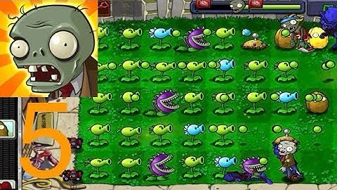 Plants vs Zombies - Gameplay Walkthrough Part 5 - (iOS, Android)