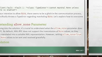 Resolving the None Marshaling Issue in Python XMLRPC Communication