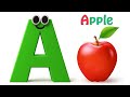 ABC Phonic Song 🎶 Toddler Learning Video 🔤 A for Apple, A A Apple 🍎Fun Nursery Rhymes, Alphabet Song