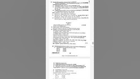BCom 3rd sem corporate accounting questions paper|| nep corporate accounting question paper