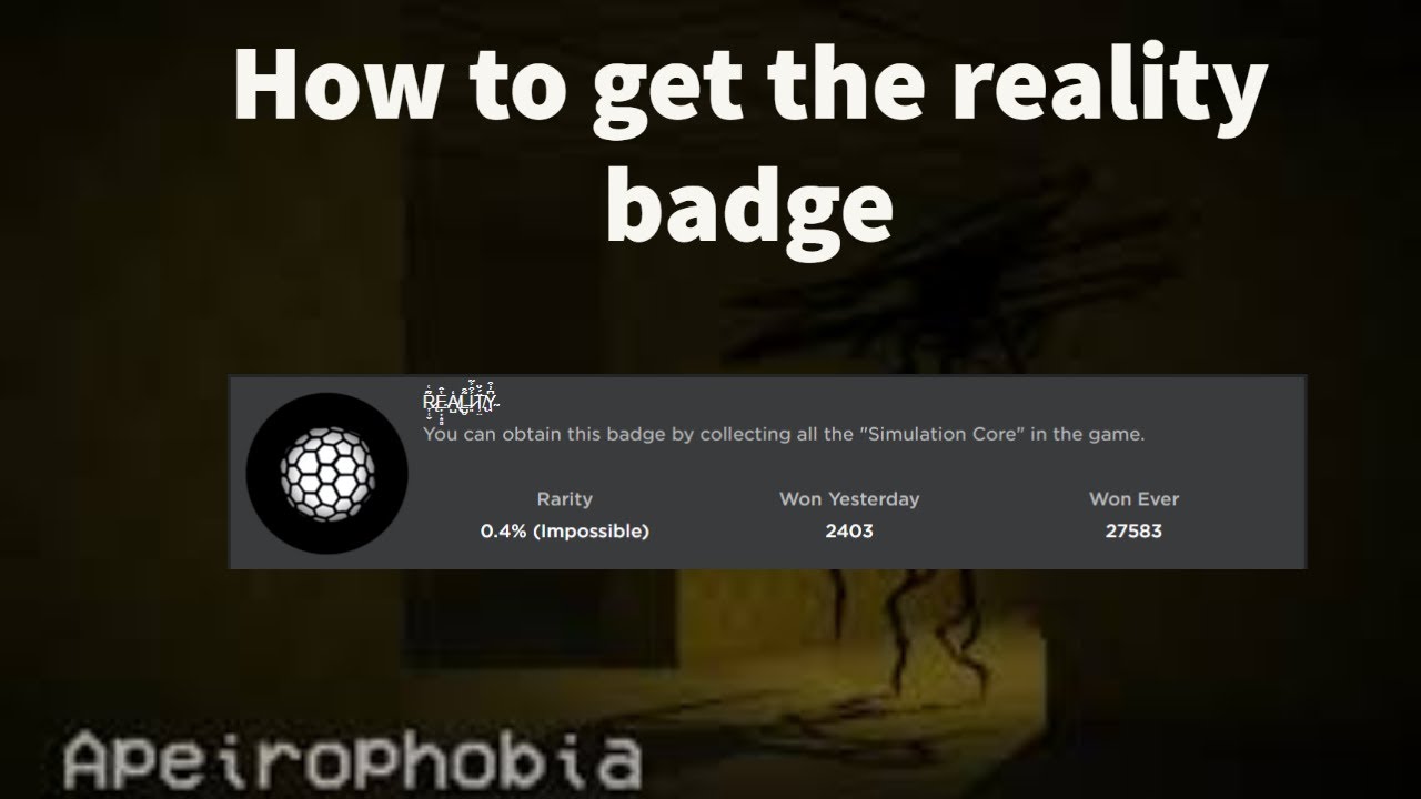 How to get the DOPPELGANGER badge in Apeirophobia - Roblox - Pro