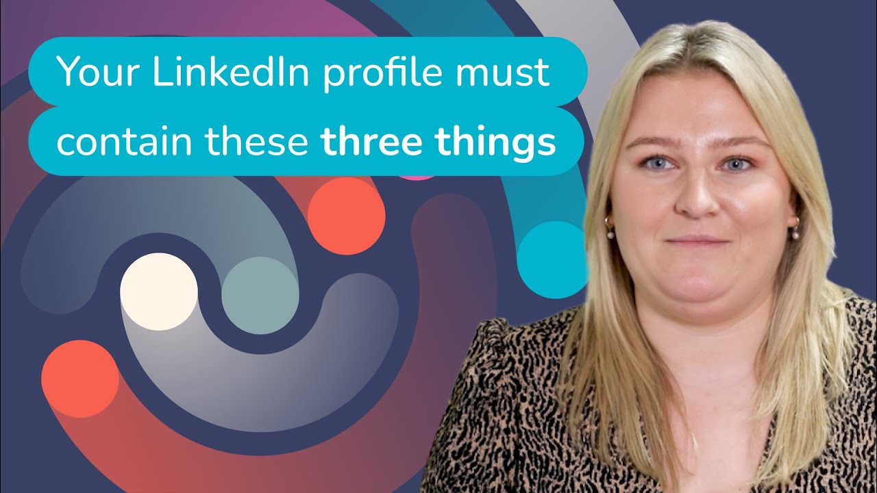 Profile Things Your LinkedIn profile must contain these three things - YouTube