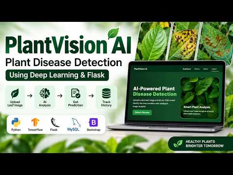 PlantVision AI | AI-Based Plant Disease Detection using Leaf Images | Python + TensorFlow + Flask |