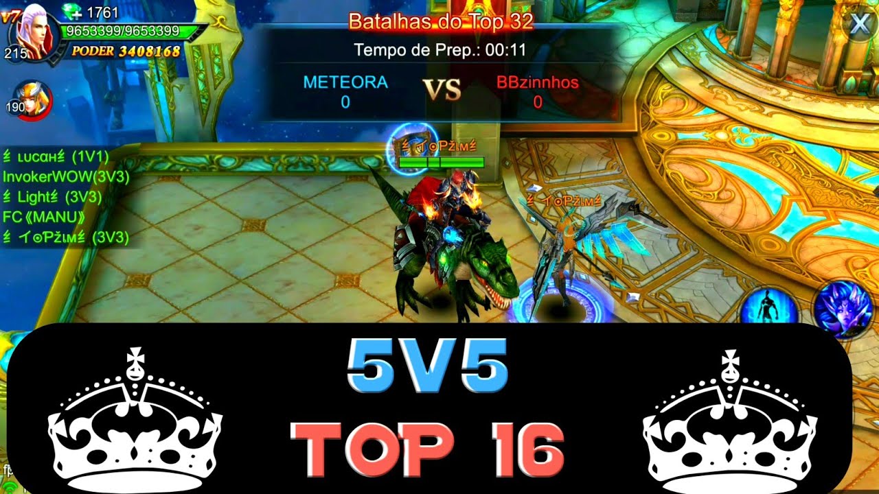 🛡️ BATALHA TOP 16 / 5v5 - Goddess Primal Chaos [FullHD 60Fps/Gameplay] - YouTube