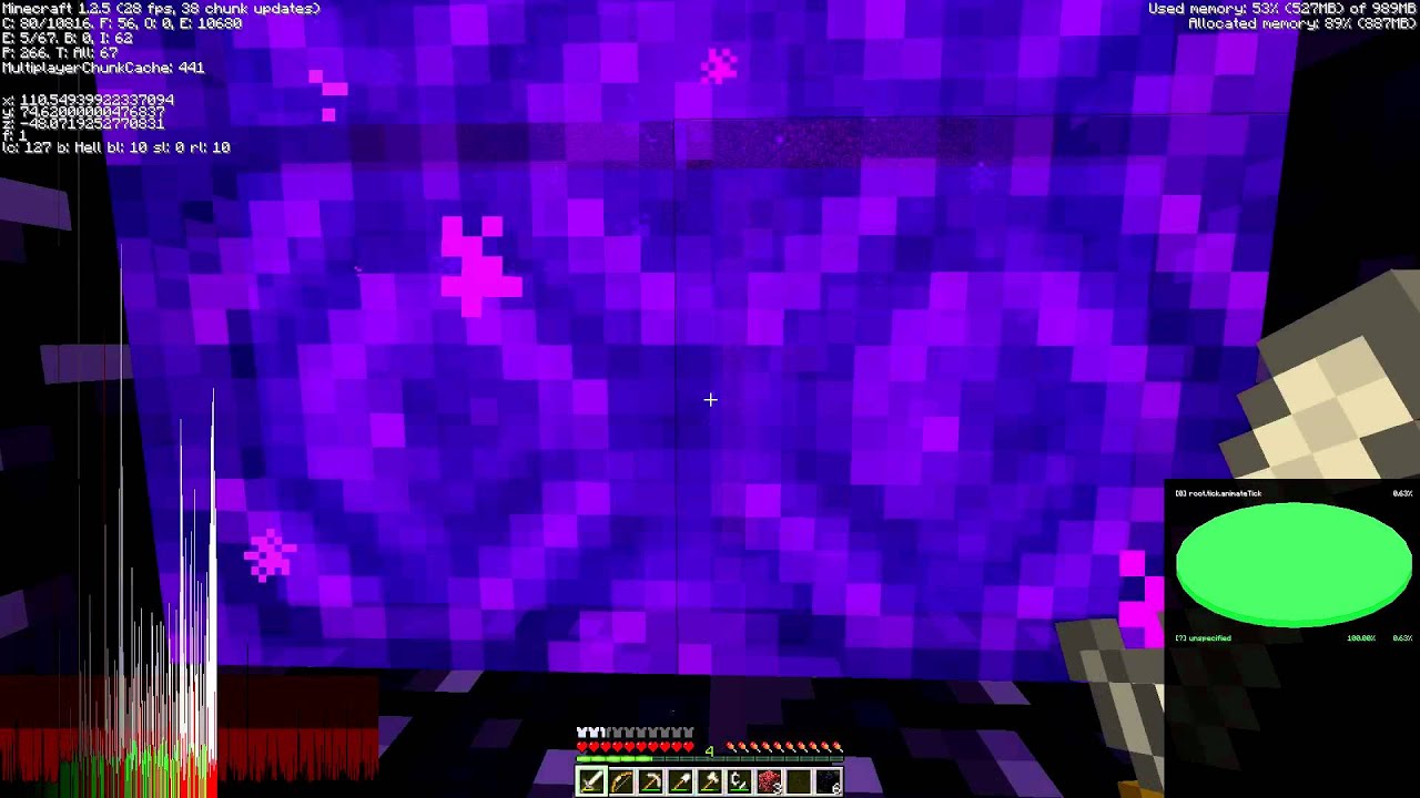 minecraft nether portal long distance travel