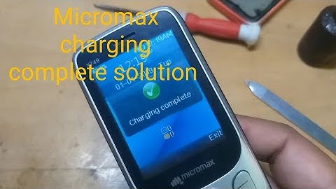Micromax 749 charging complete solution,& charging solution..bk om