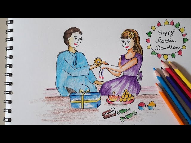 Raksha Bandhan Drawing Ideas for Students