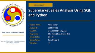 Supermarket Sales Data Analysis Pipeline using SQLite, Pandas & Matplotlib