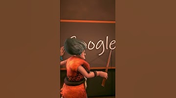 Scary Teacher Stone age - Learn how to pronounce Google with Miss T!