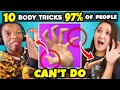 10 Body Tricks 97% Of People Can’t Do | Adults React