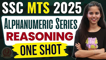 SSC MTS Reasoning Class 1 | SSC MTS Reasoning Topic Wise #1 | Alphanumeric Series SSC MTS 2025