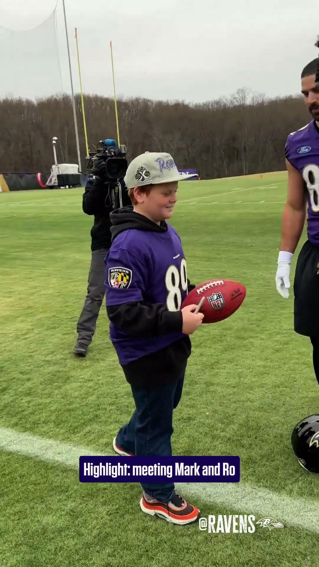 Viral sensation gets a dream day at Ravens HQ ?? #shorts