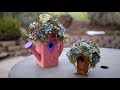 A  Quick Glance--Succulent Covered Birdhouse