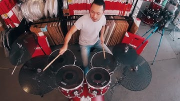 Introducing Evans db One Low Volume Drumheads & Cymbals - demo by Arthur Kam