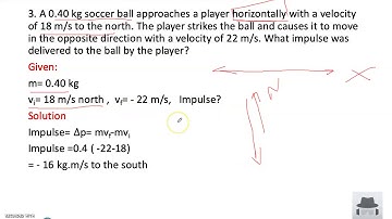Practice questions on momentum and impulse(1/8)