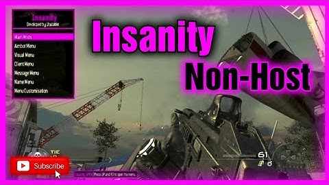 [MW2/1.14/PS3] Modern Warfare 2 Insanity V1 Mod Menu Non-Host SPRX + Download Free